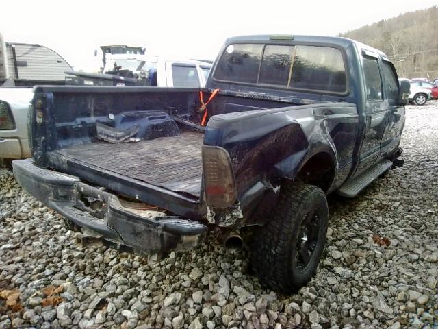 1FTWW31P85EB84734 - 2005 FORD F350 SRW S BLUE photo 4