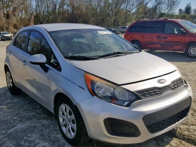 KNADM5A34C6061555 - 2012 KIA RIO LX SILVER photo 1