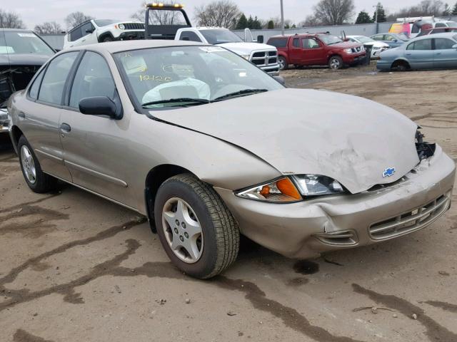 1G1JC524827267690 - 2002 CHEVROLET CAVALIER B TAN photo 1