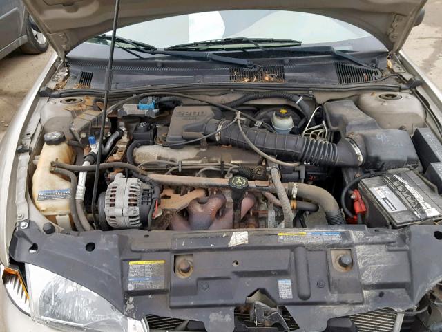 1G1JC524827267690 - 2002 CHEVROLET CAVALIER B TAN photo 7