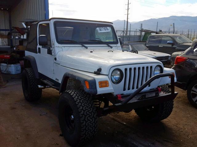 1J4FY29P1VP527844 - 1997 JEEP WRANGLER / WHITE photo 1