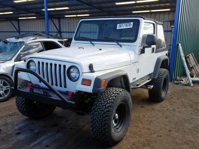 1J4FY29P1VP527844 - 1997 JEEP WRANGLER / WHITE photo 2