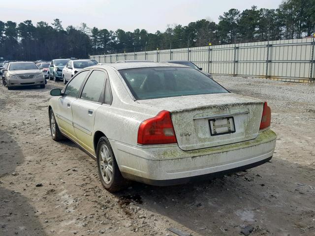 YV1TS592551404383 - 2005 VOLVO S80 2.5T WHITE photo 3