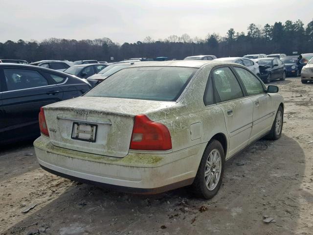 YV1TS592551404383 - 2005 VOLVO S80 2.5T WHITE photo 4