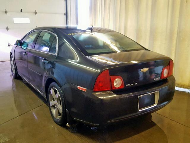 1G1ZC5E11BF259280 - 2011 CHEVROLET MALIBU 1LT BLACK photo 3