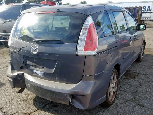 JM1CR29L590345940 - 2009 MAZDA 5 GRAY photo 4