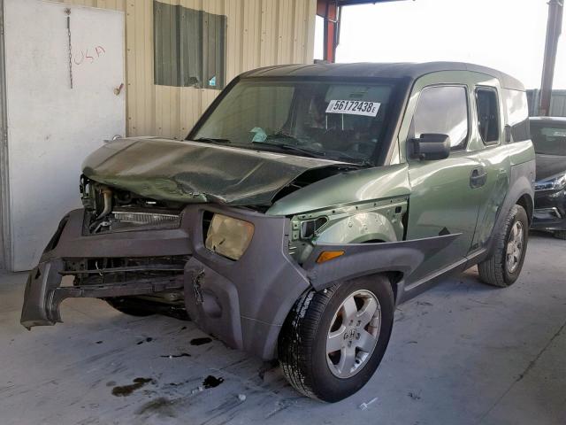 5J6YH18543L013946 - 2003 HONDA ELEMENT EX GREEN photo 2