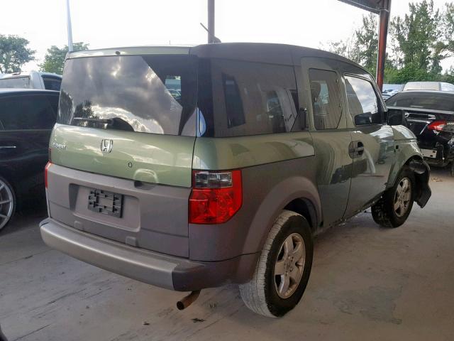 5J6YH18543L013946 - 2003 HONDA ELEMENT EX GREEN photo 4