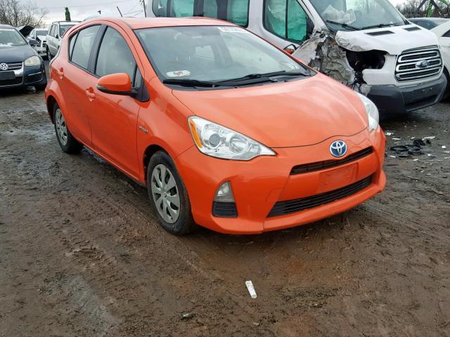 JTDKDTB35E1063733 - 2014 TOYOTA PRIUS C ORANGE photo 1