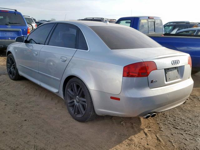 WAUGL78E47A106404 - 2007 AUDI NEW S4 QUA SILVER photo 3