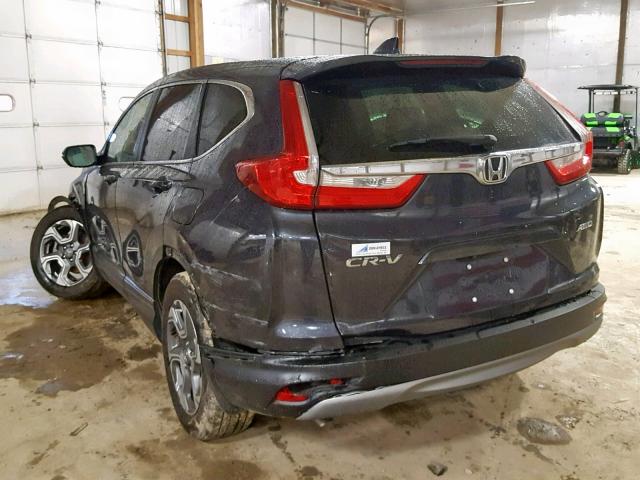 2HKRW2H89HH617052 - 2017 HONDA CR-V EXL BLACK photo 3