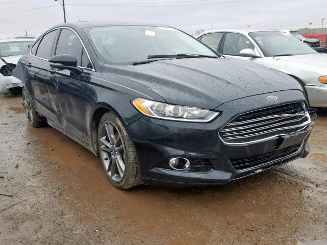 3FA6P0K95ER127647 - 2014 FORD FUSION TIT BLACK photo 1