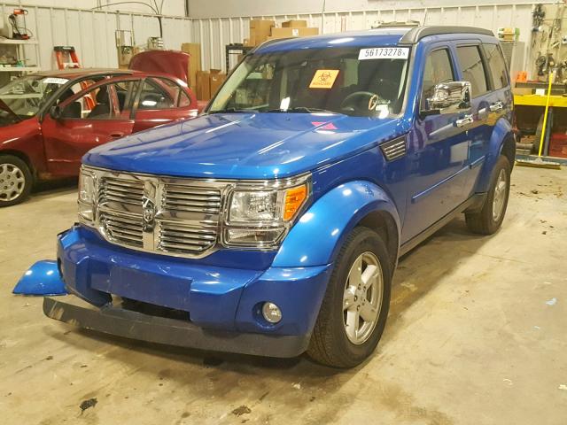 1D8GT28K37W735894 - 2007 DODGE NITRO SXT BLUE photo 2