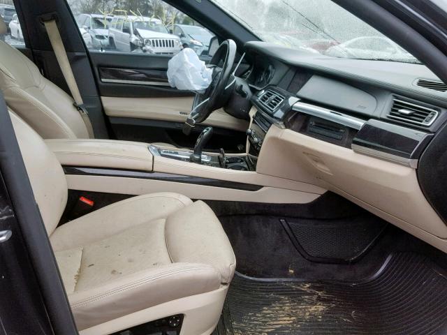 WBAKB8C50BCY65607 - 2011 BMW 750LI CHARCOAL photo 5