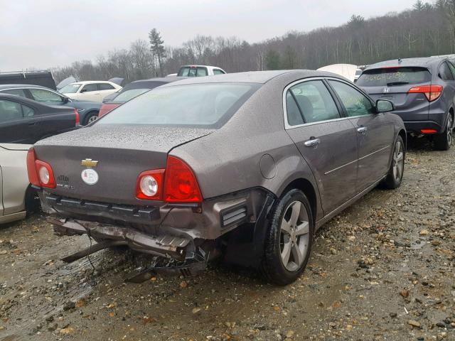 1G1ZC5E04CF119121 - 2012 CHEVROLET MALIBU 1LT GRAY photo 4