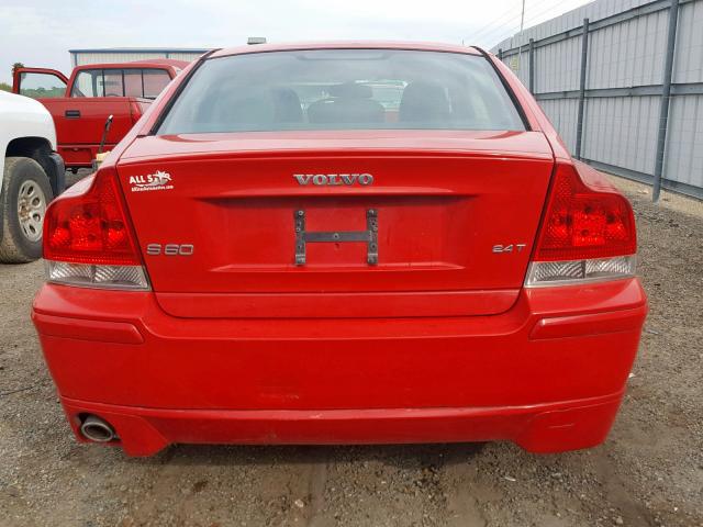 YV1RS592572646050 - 2007 VOLVO S60 2.5T RED photo 10