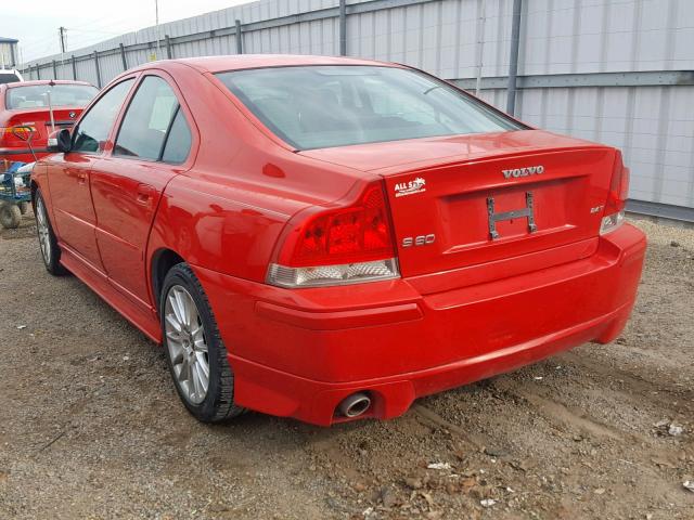 YV1RS592572646050 - 2007 VOLVO S60 2.5T RED photo 3