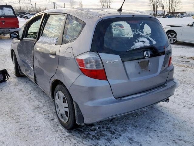 JHMGE88269S808373 - 2009 HONDA FIT GRAY photo 3