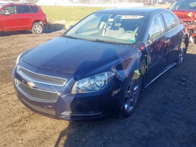 1G1ZH57BX9F253494 - 2009 CHEVROLET MALIBU 1LT BLUE photo 2