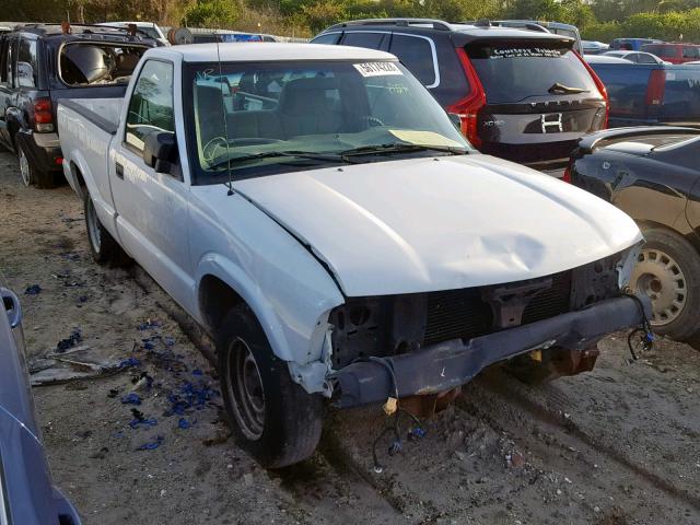 1GTCS14W728173871 - 2002 GMC SONOMA WHITE photo 1