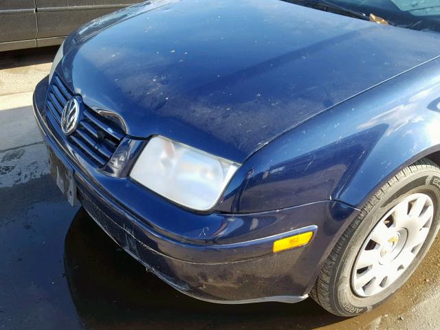 3VWRK69M23M133898 - 2003 VOLKSWAGEN JETTA GL BLUE photo 9