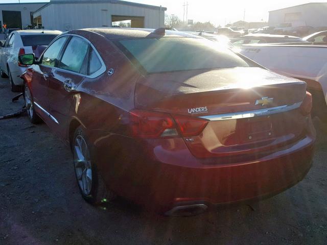 2G1165S33F9111205 - 2015 CHEVROLET IMPALA LTZ RED photo 3