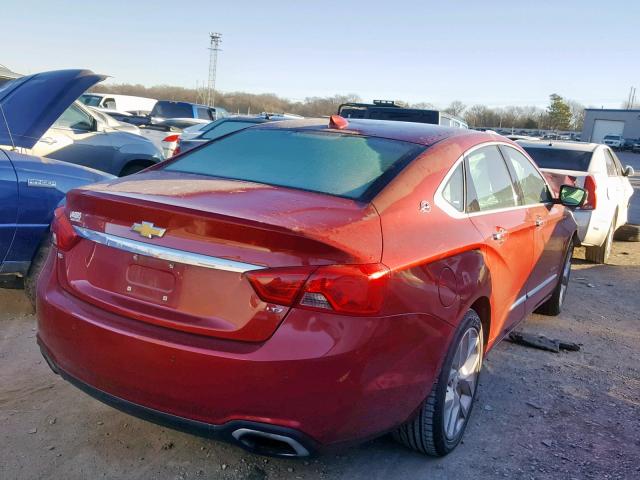 2G1165S33F9111205 - 2015 CHEVROLET IMPALA LTZ RED photo 4