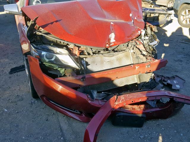 2G1165S33F9111205 - 2015 CHEVROLET IMPALA LTZ RED photo 9