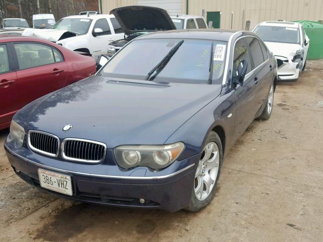 WBAGN63483DR11849 - 2003 BMW 745 LI BLUE photo 2