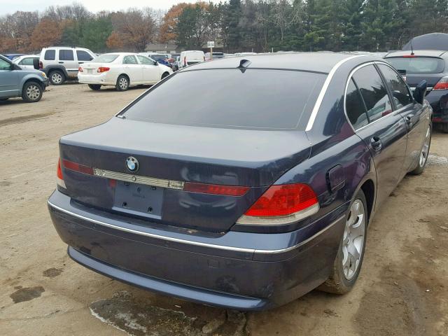 WBAGN63483DR11849 - 2003 BMW 745 LI BLUE photo 4