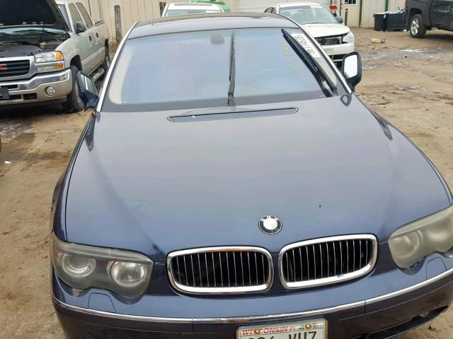 WBAGN63483DR11849 - 2003 BMW 745 LI BLUE photo 9