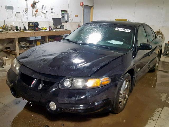 1G2HZ541XY4203883 - 2000 PONTIAC BONNEVILLE BLACK photo 2