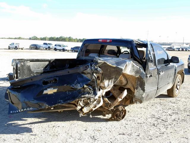 2GCEC23C391138325 - 2009 CHEVROLET SILVERADO BLACK photo 4