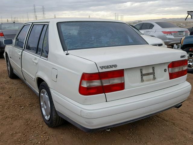 YV1KS9610S1053537 - 1995 VOLVO 960 WHITE photo 3