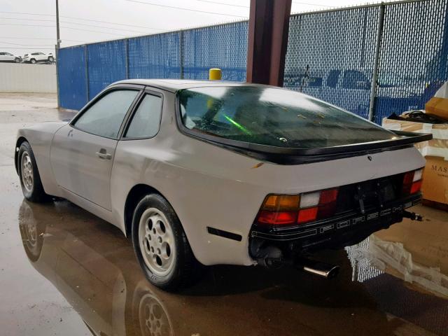 WP0AB0940HN477188 - 1987 PORSCHE 944 GRAY photo 3