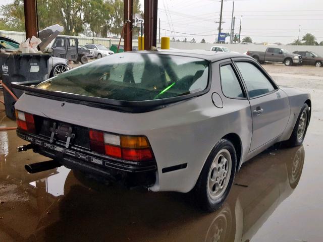 WP0AB0940HN477188 - 1987 PORSCHE 944 GRAY photo 4