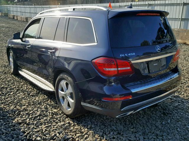 4JGDF6EE3HA963189 - 2017 MERCEDES-BENZ GLS 450 4M BLUE photo 3