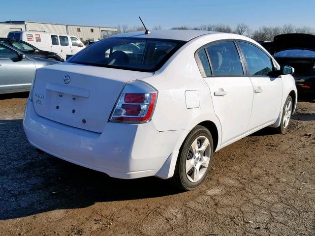 3N1AB61EX8L742791 - 2008 NISSAN SENTRA 2.0 WHITE photo 4