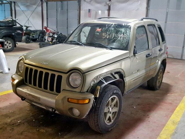 1J4GL38K83W535702 - 2003 JEEP LIBERTY RE GREEN photo 2