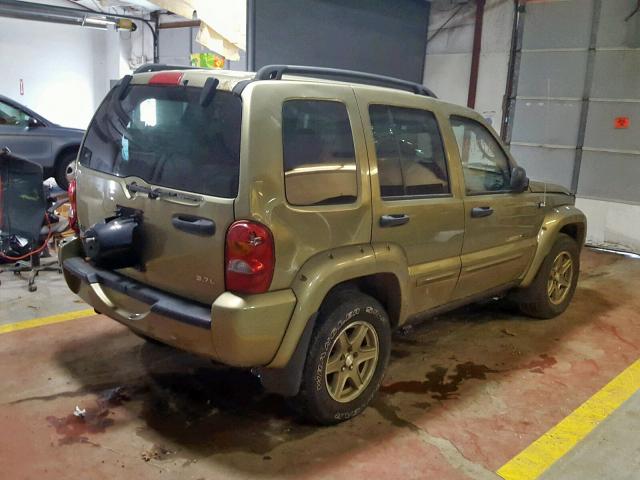 1J4GL38K83W535702 - 2003 JEEP LIBERTY RE GREEN photo 4