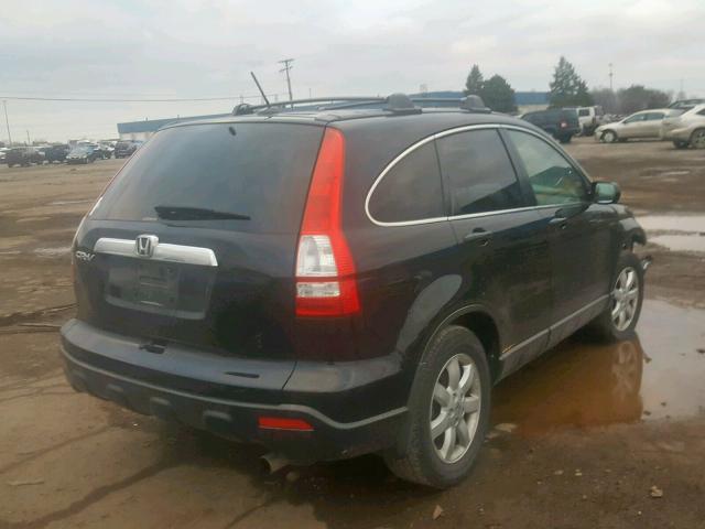 JHLRE48768C051307 - 2008 HONDA CR-V EXL BLACK photo 4