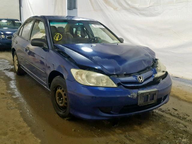 2HGES16335H558663 - 2005 HONDA CIVIC DX V BLUE photo 1