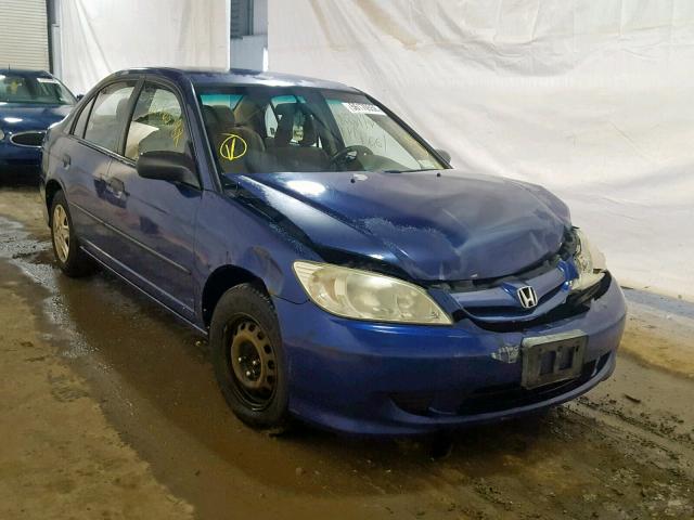 2HGES16335H558663 - 2005 HONDA CIVIC DX V BLUE photo 9