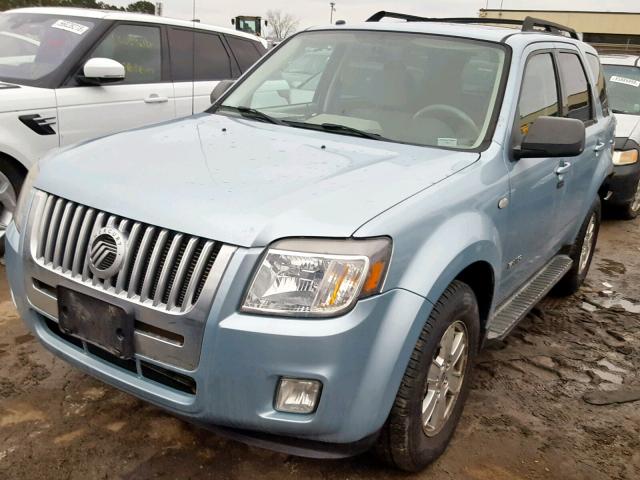 4M2CU91118KJ20848 - 2008 MERCURY MARINER BLUE photo 2