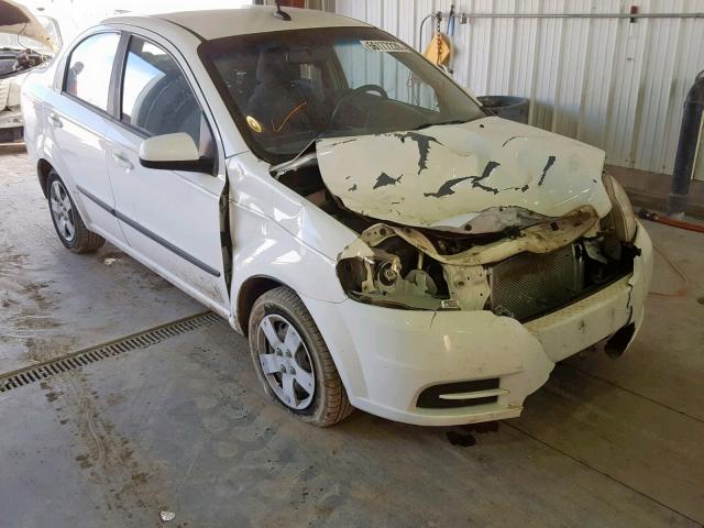 KL1TD56E19B642009 - 2009 CHEVROLET AVEO LS WHITE photo 1