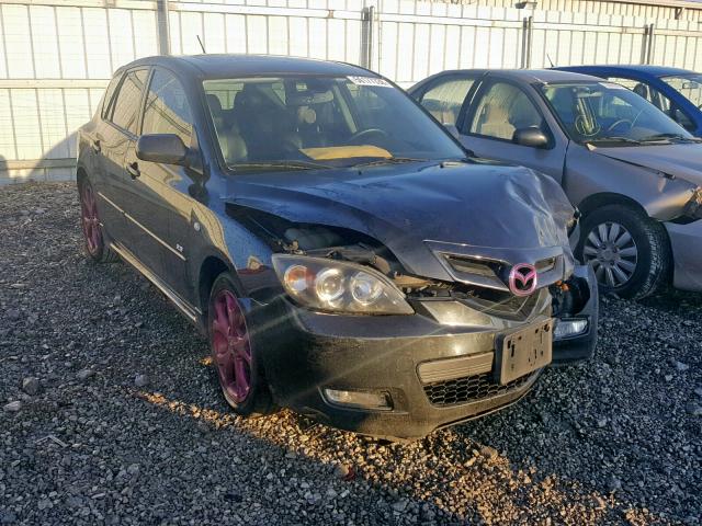 JM1BK343981168122 - 2008 MAZDA 3 HATCHBAC BLACK photo 1