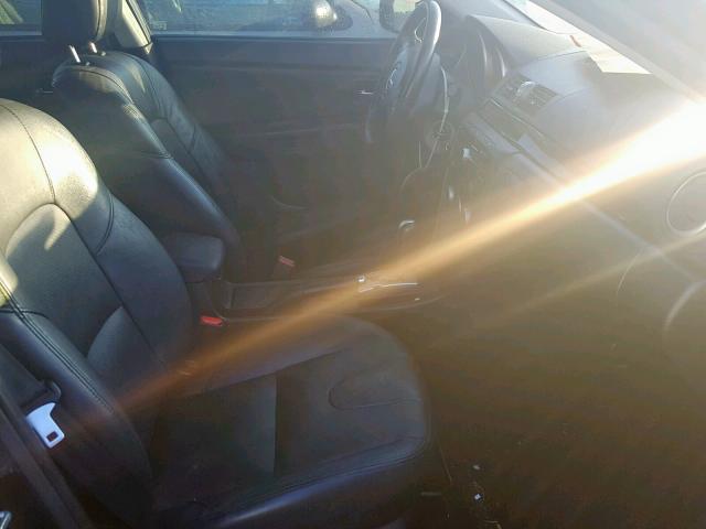 JM1BK343981168122 - 2008 MAZDA 3 HATCHBAC BLACK photo 5