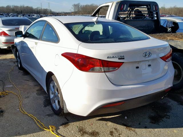 KMHDH6AE2DU012524 - 2013 HYUNDAI ELANTRA CO WHITE photo 3