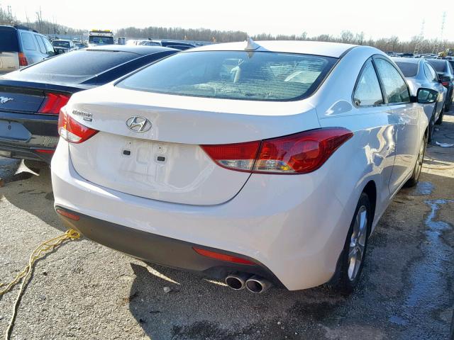 KMHDH6AE2DU012524 - 2013 HYUNDAI ELANTRA CO WHITE photo 4