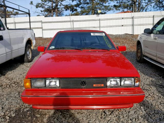 WVWCB0531JK003909 - 1988 VOLKSWAGEN SCIROCCO RED photo 9